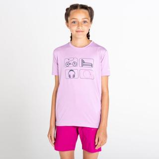 Dětské funkční tričko dare2b rightful světle růžová 98_104