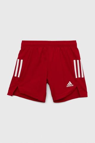 Dětské kraťasy adidas Performance CONDIVO21 SHOY červená barva, nastavitelný pas