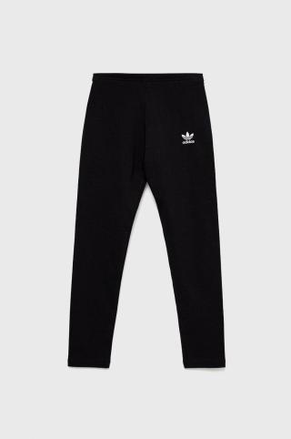 Dětské legíny adidas Originals černá barva, hladké