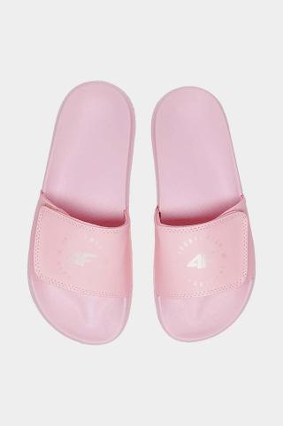 Dětské pantofle 4F růžová barva