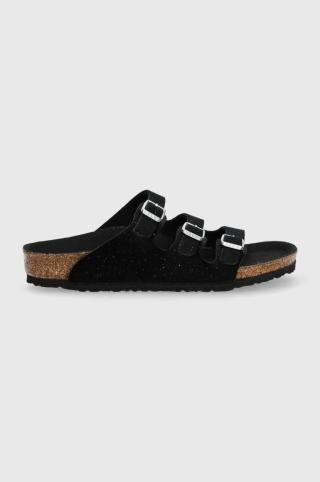 Dětské pantofle Birkenstock Florida černá barva