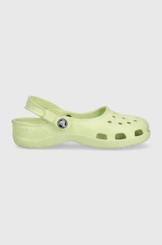 Dětské pantofle Crocs 543905 zelená barva