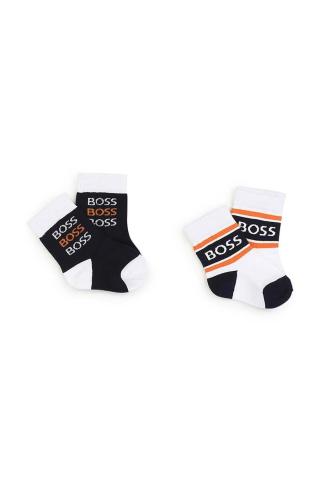 Dětské ponožky BOSS 2-pack bílá barva