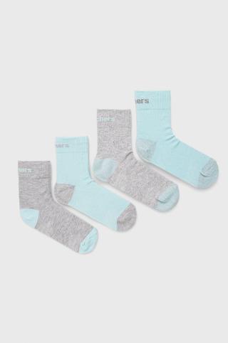 Dětské ponožky Skechers  šedá barva
