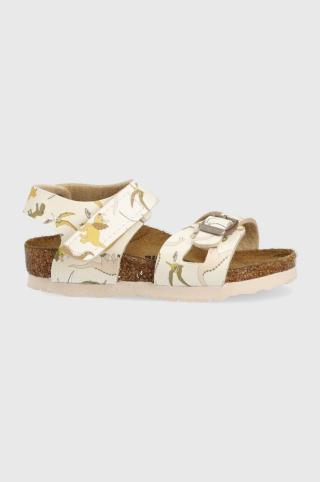 Dětské sandály Birkenstock béžová barva