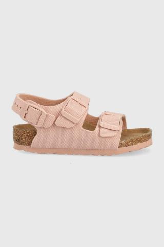 Dětské sandály Birkenstock růžová barva