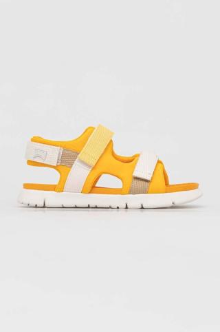 Dětské sandály Camper žlutá barva