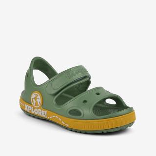 Dětské sandály coqui yogi zelená/žlutá 34-35