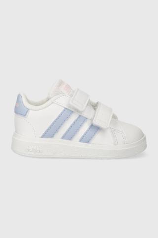 Dětské sneakers boty adidas GRAND COURT 2.0 CF bílá barva