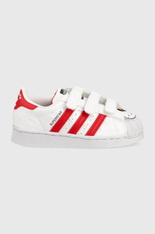 Dětské sneakers boty adidas Originals bílá barva