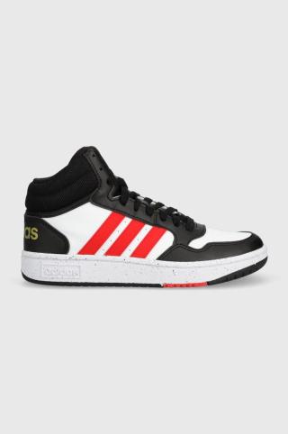 Dětské sneakers boty adidas Originals HOOPS MID 3.0 K bílá barva