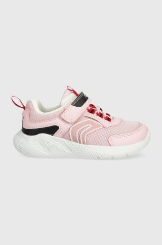 Dětské sneakers boty Geox růžová barva