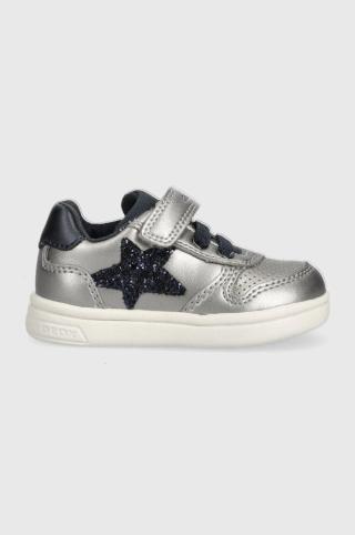 Dětské sneakers boty Geox stříbrná barva