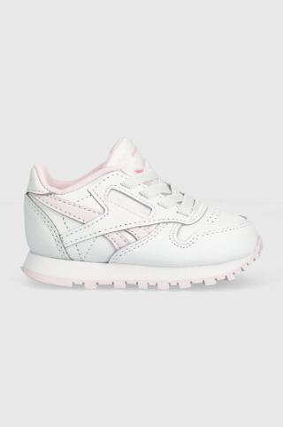 Dětské sneakers boty Reebok Classic CLASSIC LEATHER bílá barva