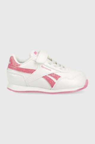 Dětské sneakers boty Reebok Classic ROYAL CL JOG bílá barva