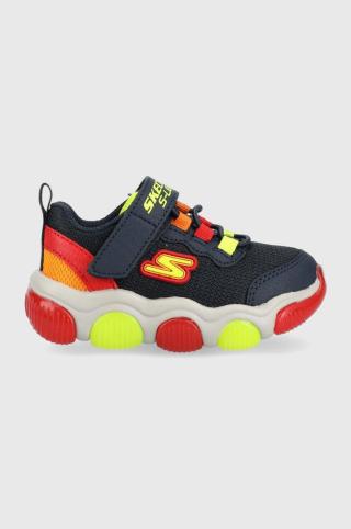 Dětské sneakers boty Skechers Mighty Glow tmavomodrá barva