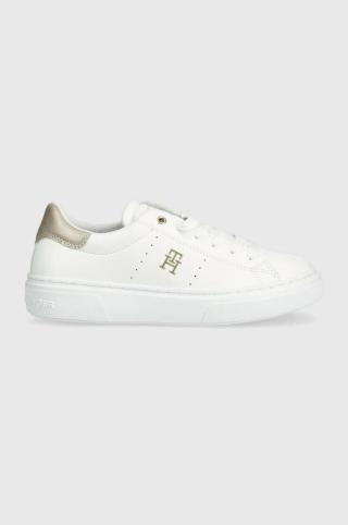 Dětské sneakers boty Tommy Hilfiger bílá barva