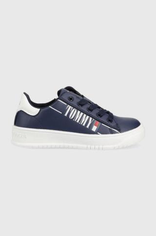 Dětské sneakers boty Tommy Hilfiger tmavomodrá barva