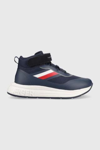 Dětské sneakers boty Tommy Hilfiger tmavomodrá barva