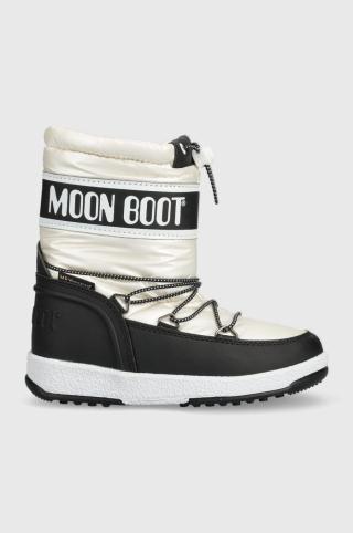 Dětské sněhule Moon Boot béžová barva