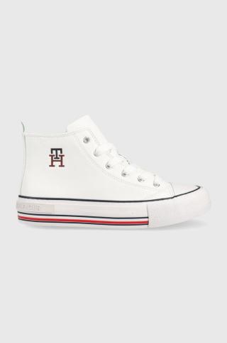 Dětské tenisky Tommy Hilfiger bílá barva