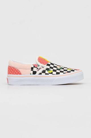 Dětské tenisky Vans UY Classic Slip On Patch FRTC MDGRE