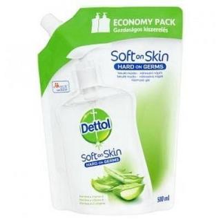 Dettol Tek.mýdlo Náhr.náplň Jemná Aloe+vit.e 500ml