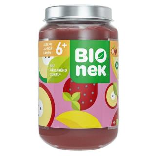 DEVA Bionek Ovocný příkrm Jablko, Jahoda a Banán od 6.měsíce BIO 190 g
