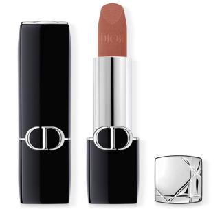 Dior Rouge Dior Velvet dlouhotrvající rtěnka - hydratační květinová péče o rty - se 2 finiši - 300 Nude Style 3,5 g