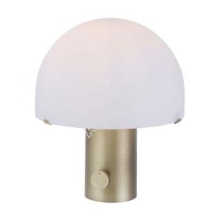 DIPPER Stolní lampa, matná mosaz, 1x E27, bez LED, sklo, stmívatelné - LEUCHTEN DIREKT