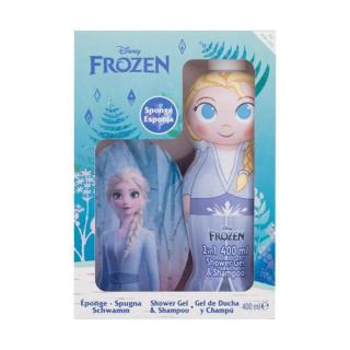 Disney Frozen II Elsa 2in1 Shower Gel & Shampoo dárková kazeta sprchový gel 400 ml + houbička pro děti