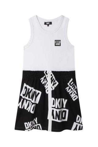 Dívčí šaty Dkny černá barva, mini