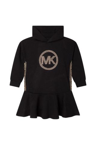 Dívčí šaty Michael Kors černá barva, mini