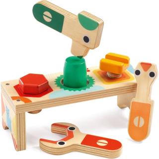 Djeco Dřevěný stůl pro malé kutily