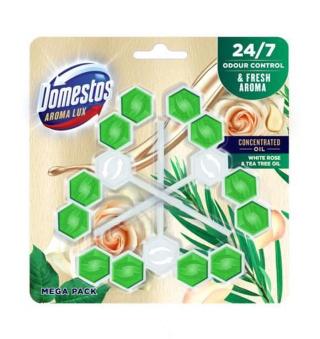 Domestos Aroma Lux White rose & Tea Tree Oil tuhý WC blok 3x55g