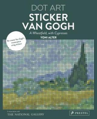 Dot Art: Sticker Van Gogh. A Wheatfield, With Cypresses - Alter