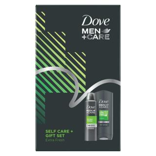 DOVE Men+Care Extra Fresh Sprchový gel 400 ml + Deodorant 150 ml Vánoční balíček pro muže