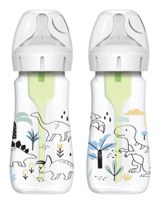 DR.BROWN'S Láhev kojenecká Anti-colic Wide Neck Dino 270ml, 2ks