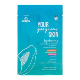 Dr. PAWPAW Your Gorgeous Skin Hydrating Sheet Mask 25 ml pleťová maska pro ženy výživa a regenerace pleti; na dehydratovanou pleť