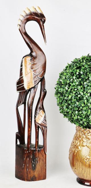 Dřevěná dekorace volavka Diana