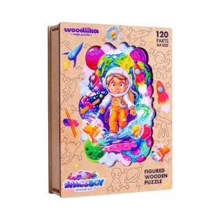 Dřevěné barevné puzzle - Vesmírný dobrodruh Puzzler