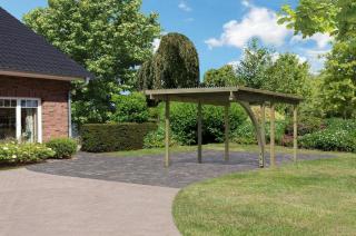 Dřevěný carport KARIBU ECO 1B 62025