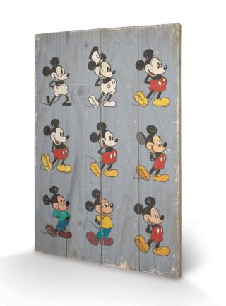 Dřevěný obraz Myšák Mickey