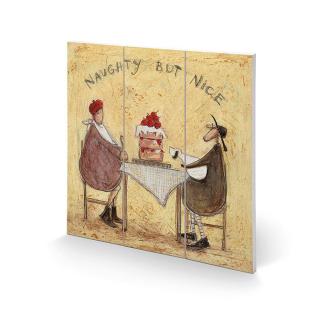 Dřevěný obraz Sam Toft - Naughty But Nice,