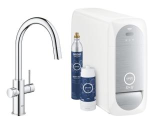 Dřezová baterie Grohe Blue Home s vytahovací sprškou chrom 31541000