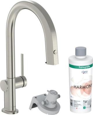 Dřezová baterie Hansgrohe Aqittura bez výpusti nerez 76801800