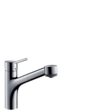 Dřezová baterie Hansgrohe Talis s vytahovací sprškou, 2 proudy chrom 32845000