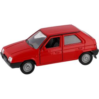 Dromader Auto Welly Škoda Favorit 11cm 1:34 červený