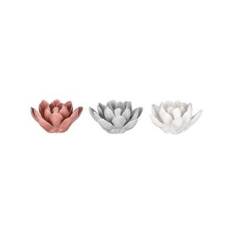 Držák na vonné tyčinky tvar leknín porcelán mix 9cm