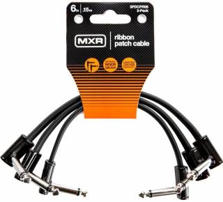 Dunlop MXR 3PDCPR06 Ribbon Patch Cable 3 Pack Černá 15 cm Lomený - Lomený